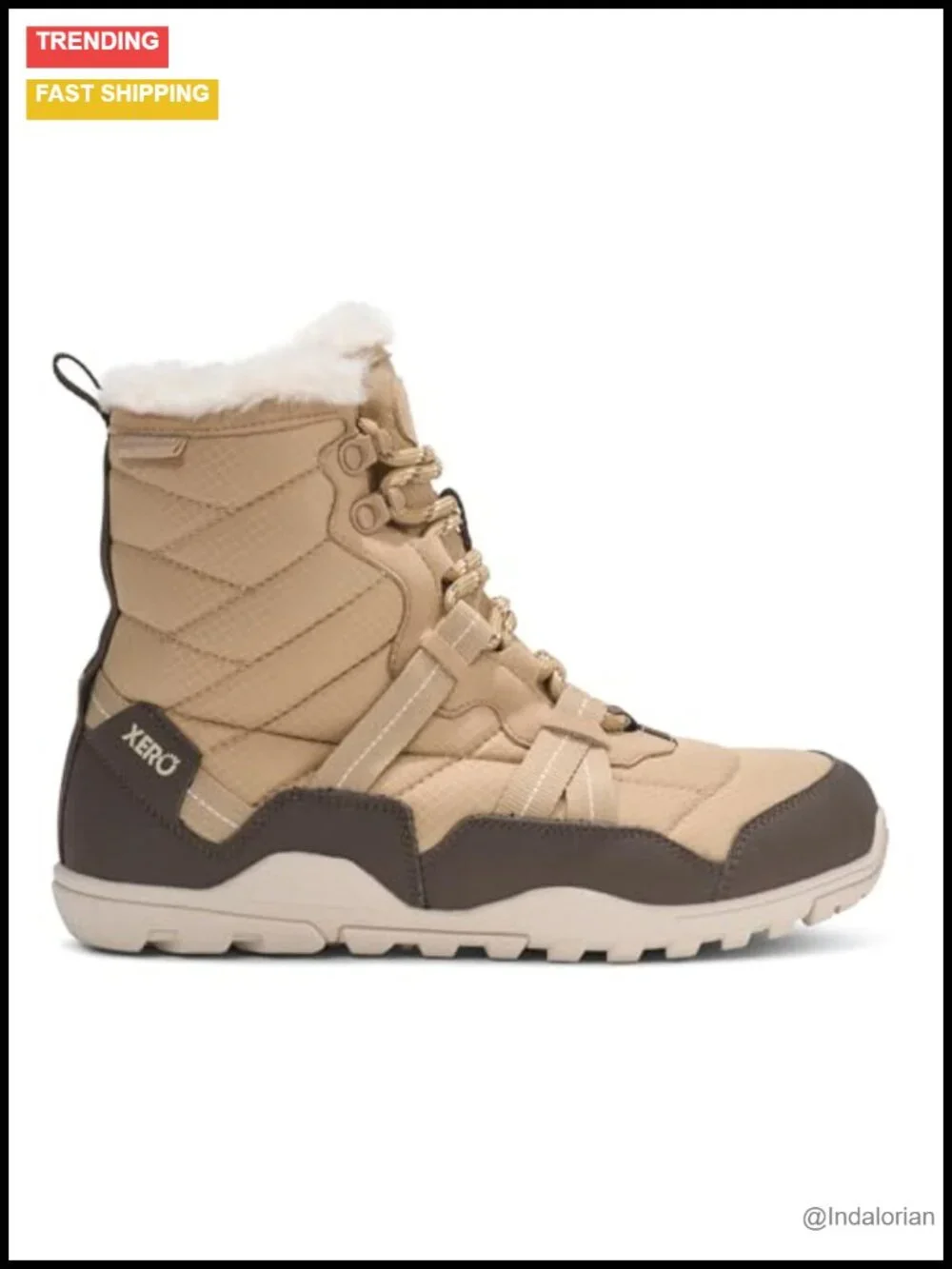 Women's Lace-Up Snow Boots - Insulated Barefoot Winter Boots for Snow